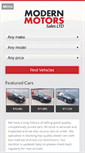 Mobile Screenshot of modernmotors.ie